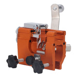 Portable Crank Chainsaw Sharpening Jig Stainless Steel Chainsaw Tooth Blade Grinder Precise Sharpening Kit for Repairing
