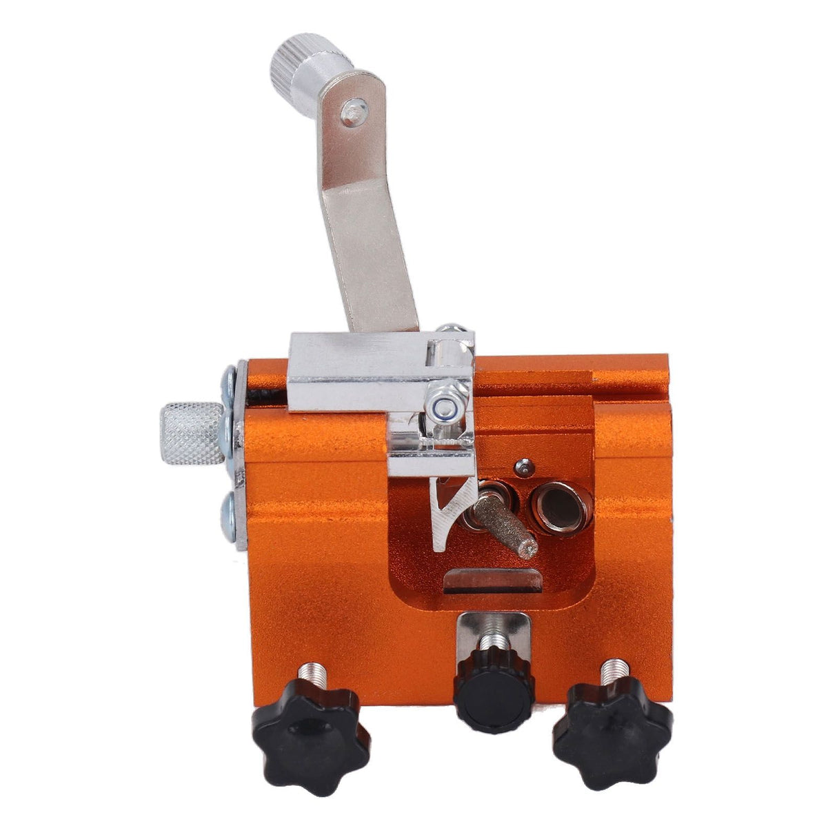 Portable Crank Chainsaw Sharpening Jig Stainless Steel Chainsaw Tooth Blade Grinder Precise Sharpening Kit for Repairing