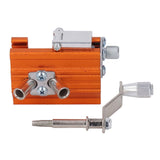 Portable Crank Chainsaw Sharpening Jig Stainless Steel Chainsaw Tooth Blade Grinder Precise Sharpening Kit for Repairing