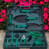 Potted Plant Pruning Shovel Kit Garden Planting Weeding Set Bonsai Trimming Garden Tools Green 10 PCS - Extra Image