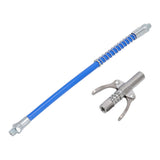 Grease Tool Coupler Electric Manual High Pressure Oil Nozzle Double Locking Clamp Grease Nozzle with 30.5cm Hose Male Thread G1/8 Type A 9x6x1.8cm/3.5x2.4x0.7in