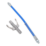 Grease Tool Coupler Electric Manual High Pressure Oil Nozzle Double Locking Clamp Grease Nozzle with 30.5cm Hose Male Thread G1/8 Type A 9x6x1.8cm/3.5x2.4x0.7in