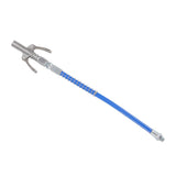 Grease Tool Coupler Electric Manual High Pressure Oil Nozzle Double Locking Clamp Grease Nozzle with 30.5cm Hose Male Thread G1/8 Type A 9x6x1.8cm/3.5x2.4x0.7in - Rear View