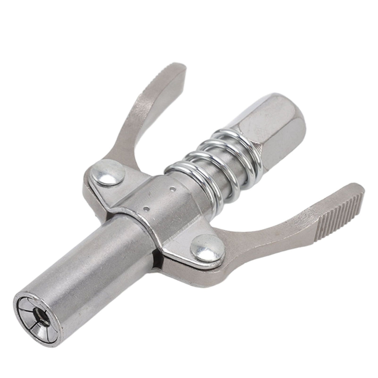 Grease Tool Coupler Electric Manual High Pressure Oil Nozzle Double Locking Clamp Grease Nozzle with 30.5cm Hose Male Thread G1/8 Type A 9x6x1.8cm/3.5x2.4x0.7in