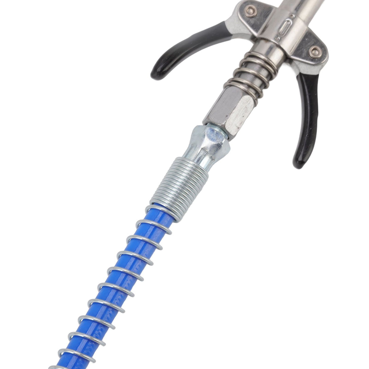 Grease Tool Coupler Electric Manual High Pressure Oil Nozzle Double Locking Clamp Grease Nozzle with 30.5cm Hose Male Thread G1/8 Type B 9x7x1.6cm/3.5x2.8x0.6in