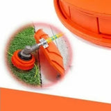 Lawn Mower Trimmer Head Dismantle Free Plastic Aluminum Trimming Head for Garden Mowing Machine Orange