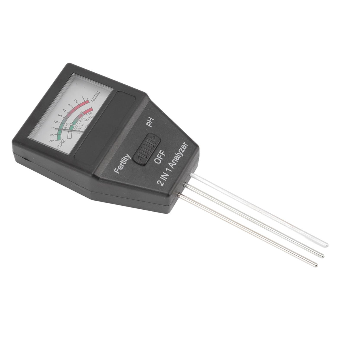 2 in 1 Soil PH Meter Soil Fertility Tester with 3 Probes for Home Garden Lawn Farm Indoor and Outdoor Use