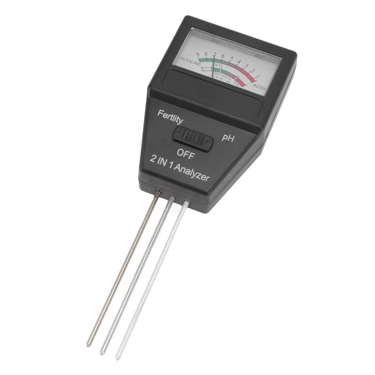 2 in 1 Soil PH Meter Soil Fertility Tester with 3 Probes for Home Garden Lawn Farm Indoor and Outdoor Use