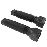 Rain Gutter Downspout Extensions Flexible Universal Drain Downspout Extender Drainage Connector Extendable From 20in to 29in Black - Extra Image