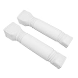 Rain Gutter Downspout Extensions Flexible Universal Drain Downspout Extender Drainage Connector Extendable From 20in to 29in White