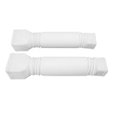 Rain Gutter Downspout Extensions Flexible Universal Drain Downspout Extender Drainage Connector Extendable From 20in to 29in White