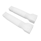 Rain Gutter Downspout Extensions Flexible Universal Drain Downspout Extender Drainage Connector Extendable From 20in to 29in White