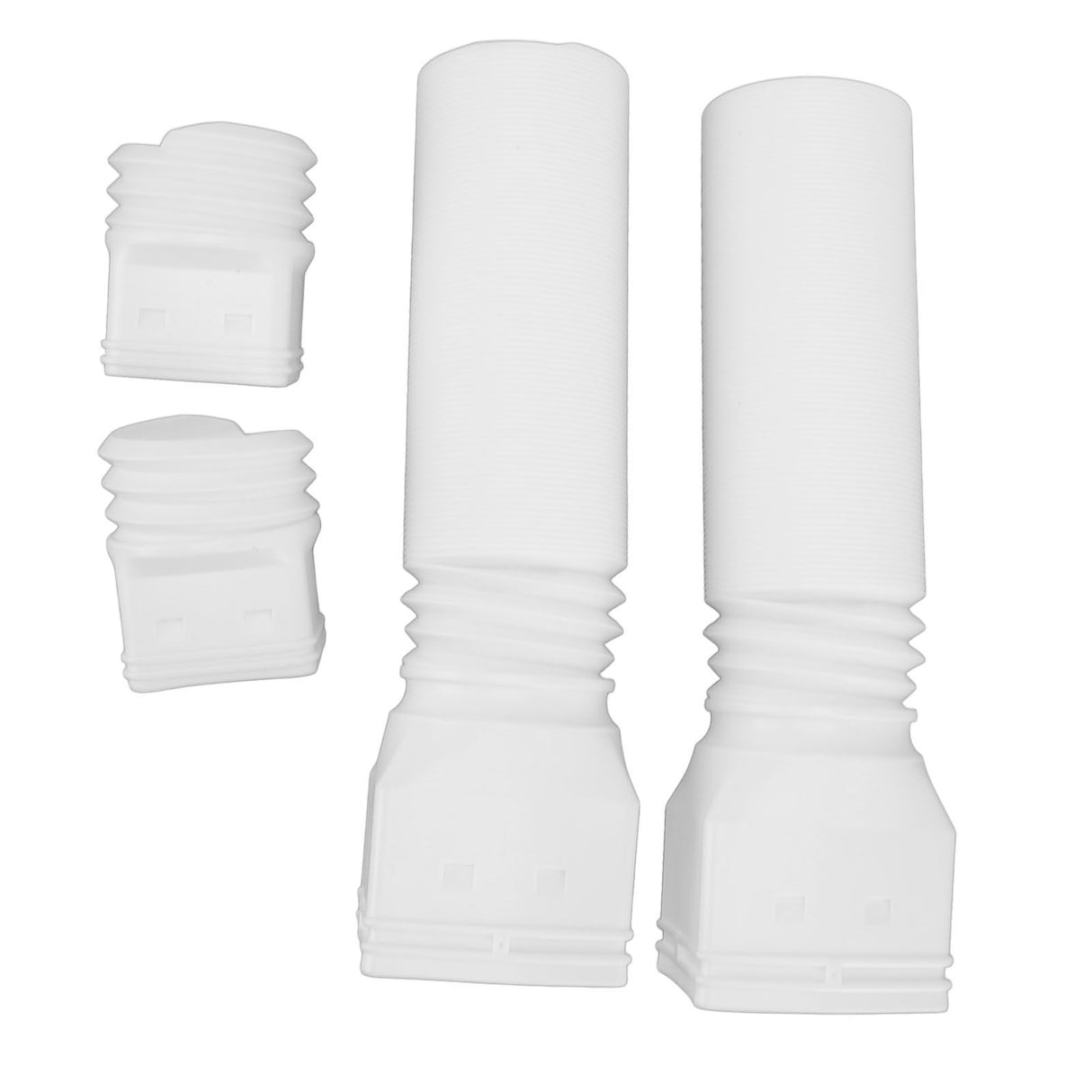 Rain Gutter Downspout Extensions Flexible Universal Drain Downspout Extender Drainage Connector Extendable From 20in to 29in White