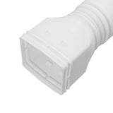 Rain Gutter Downspout Extensions Flexible Universal Drain Downspout Extender Drainage Connector Extendable From 20in to 29in White
