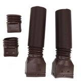 Rain Gutter Downspout Extensions Flexible Universal Drain Downspout Extender Drainage Connector Extendable From 20in to 29in Brown