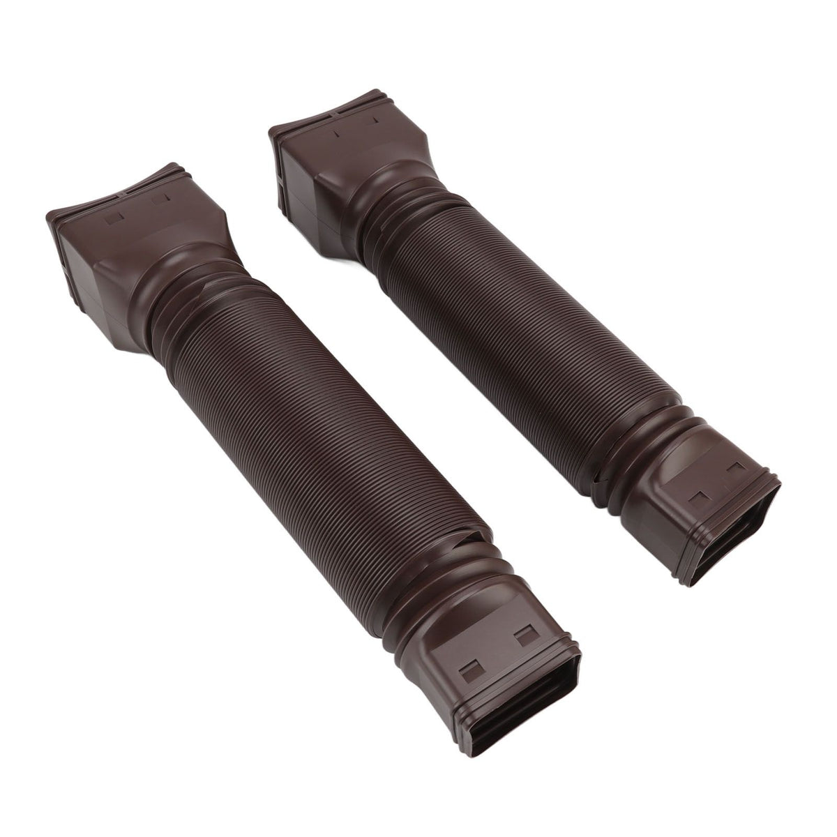 Rain Gutter Downspout Extensions Flexible Universal Drain Downspout Extender Drainage Connector Extendable From 20in to 29in Brown