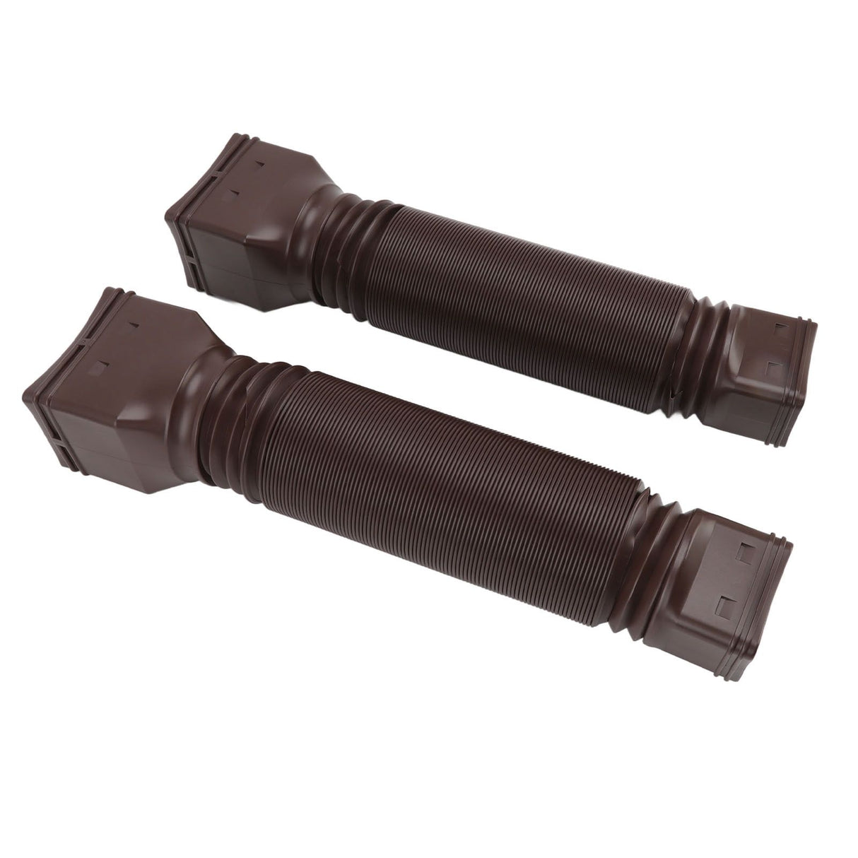 Rain Gutter Downspout Extensions Flexible Universal Drain Downspout Extender Drainage Connector Extendable From 20in to 29in Brown