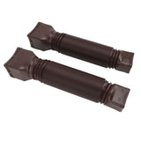 Rain Gutter Downspout Extensions Flexible Universal Drain Downspout Extender Drainage Connector Extendable From 20in to 29in Brown - 45-Degree Angle