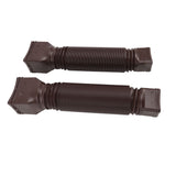 Rain Gutter Downspout Extensions Flexible Universal Drain Downspout Extender Drainage Connector Extendable From 20in to 29in Brown