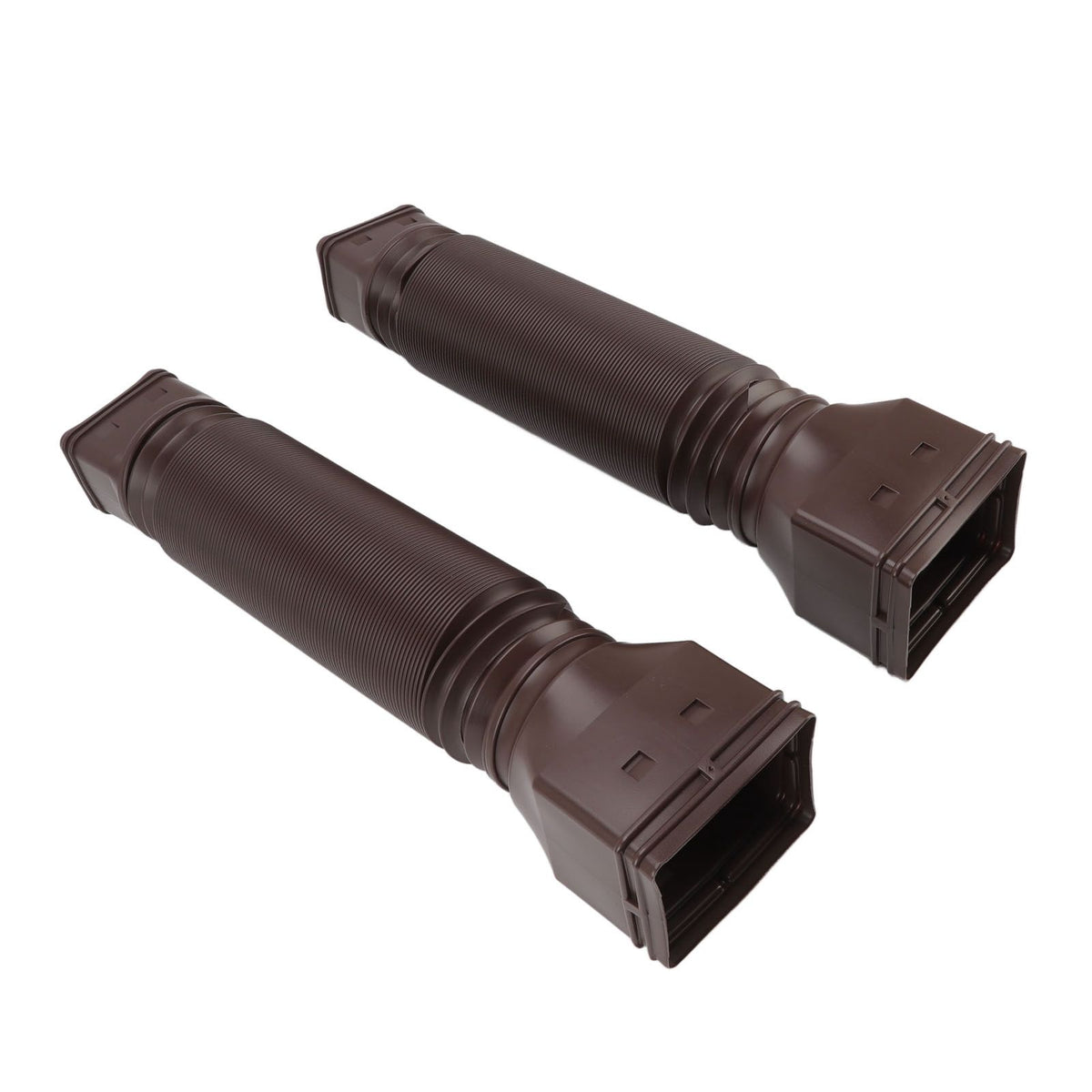 Rain Gutter Downspout Extensions Flexible Universal Drain Downspout Extender Drainage Connector Extendable From 20in to 29in Brown