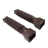 Rain Gutter Downspout Extensions Flexible Universal Drain Downspout Extender Drainage Connector Extendable From 20in to 29in Brown