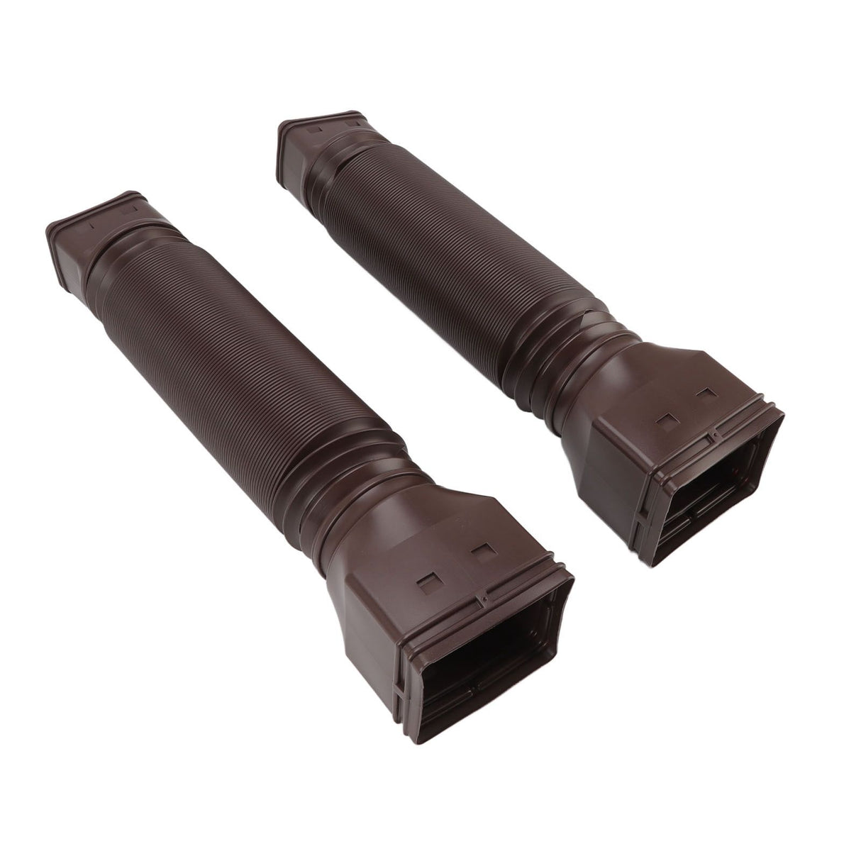 Rain Gutter Downspout Extensions Flexible Universal Drain Downspout Extender Drainage Connector Extendable From 20in to 29in Brown