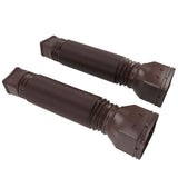 Rain Gutter Downspout Extensions Flexible Universal Drain Downspout Extender Drainage Connector Extendable From 20in to 29in Brown - Extra Image