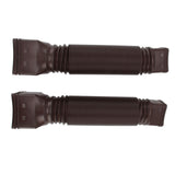 Rain Gutter Downspout Extensions Flexible Universal Drain Downspout Extender Drainage Connector Extendable From 20in to 29in Brown - Extra Image