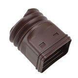 Rain Gutter Downspout Extensions Flexible Universal Drain Downspout Extender Drainage Connector Extendable From 20in to 29in Brown