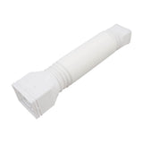 Downspout Extender Retractable Rain Gutter Drainage Pipe Down Spout Drain Extensions White - Low Angle