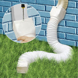 Downspout Extender Retractable Rain Gutter Drainage Pipe Down Spout Drain Extensions White - Extra Image
