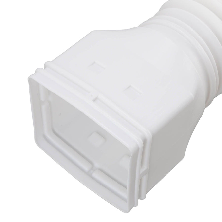 Downspout Extender Retractable Rain Gutter Drainage Pipe Down Spout Drain Extensions White