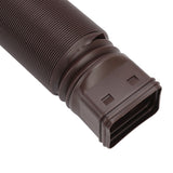 Downspout Extender Retractable Rain Gutter Drainage Pipe Down Spout Drain Extensions Brown