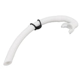 Diving Breathing Tube Foldable Soft Mouthpiece Silicone Freediving Snorkel for Spearfishing Swimming Snorkeling White