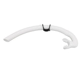 Diving Breathing Tube Foldable Soft Mouthpiece Silicone Freediving Snorkel for Spearfishing Swimming Snorkeling White