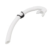 Diving Breathing Tube Foldable Soft Mouthpiece Silicone Freediving Snorkel for Spearfishing Swimming Snorkeling White