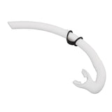 Diving Breathing Tube Foldable Soft Mouthpiece Silicone Freediving Snorkel for Spearfishing Swimming Snorkeling White