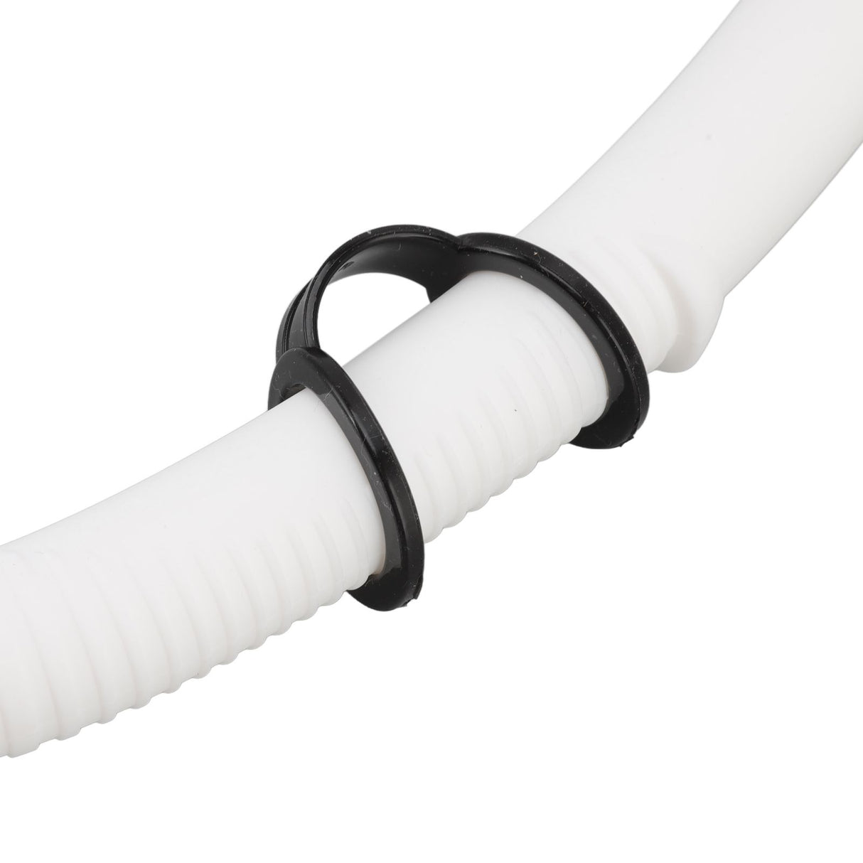 Diving Breathing Tube Foldable Soft Mouthpiece Silicone Freediving Snorkel for Spearfishing Swimming Snorkeling White