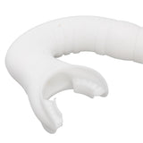 Diving Breathing Tube Foldable Soft Mouthpiece Silicone Freediving Snorkel for Spearfishing Swimming Snorkeling White - Extra Image