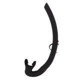 Diving Breathing Tube Foldable Soft Mouthpiece Silicone Freediving Snorkel for Spearfishing Swimming Snorkeling Black