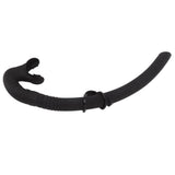 Diving Breathing Tube Foldable Soft Mouthpiece Silicone Freediving Snorkel for Spearfishing Swimming Snorkeling Black