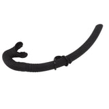 Diving Breathing Tube Foldable Soft Mouthpiece Silicone Freediving Snorkel for Spearfishing Swimming Snorkeling Black