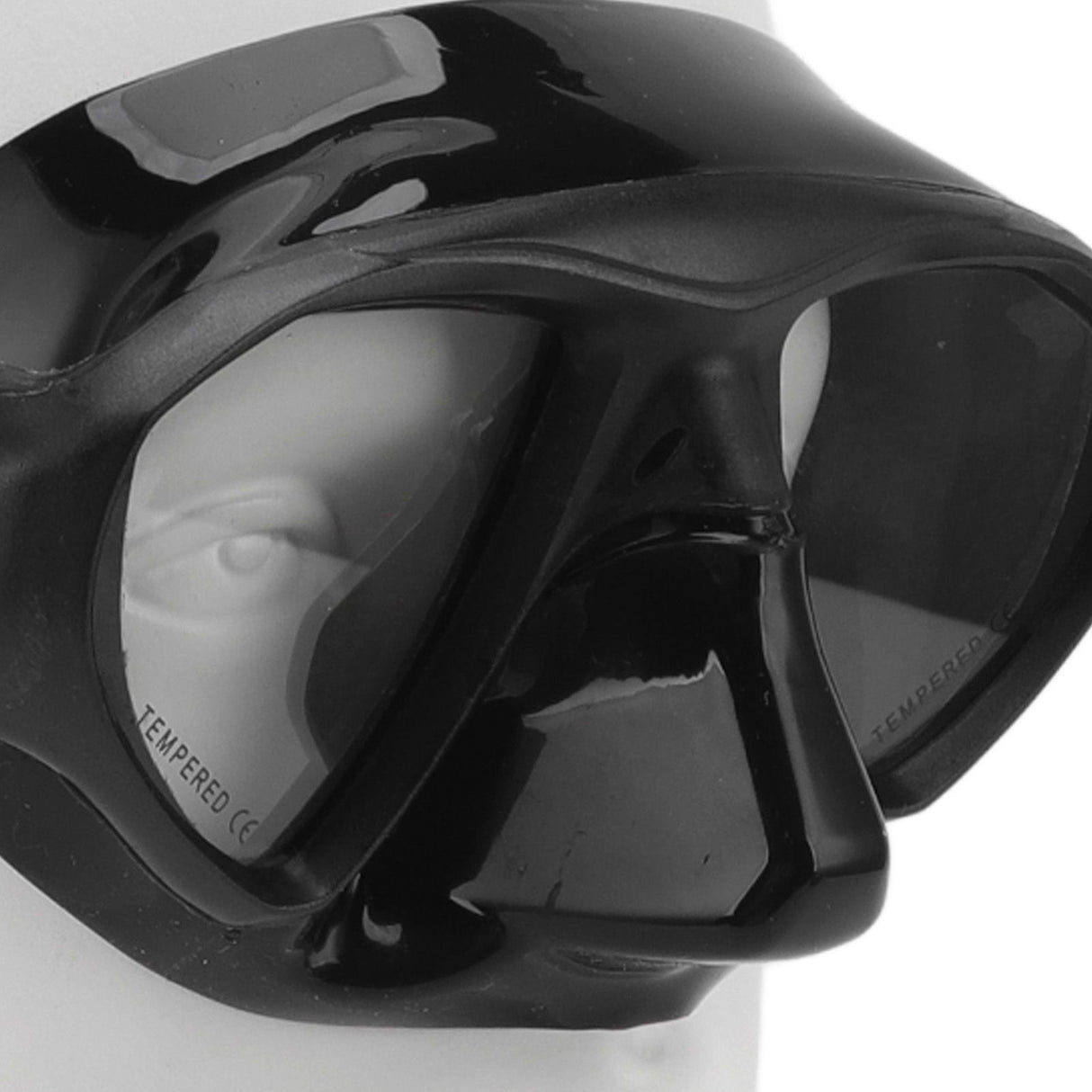 Diving Face Goggles Cover No Leakage Wide View Safe Tempered Glass Snorkeling Goggles