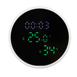 WiFi Thermometer Hygrometer High Accuracy Voice Control Smart Temperature Humidity Sensor with LED for Homes Office