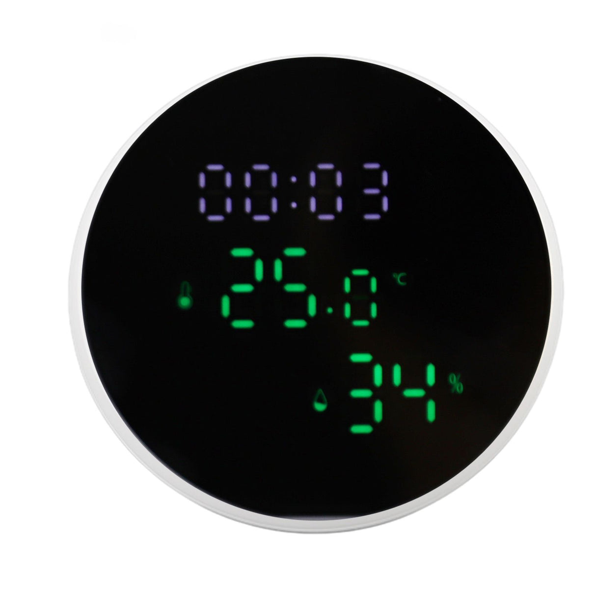 WiFi Thermometer Hygrometer High Accuracy Voice Control Smart Temperature Humidity Sensor with LED for Homes Office