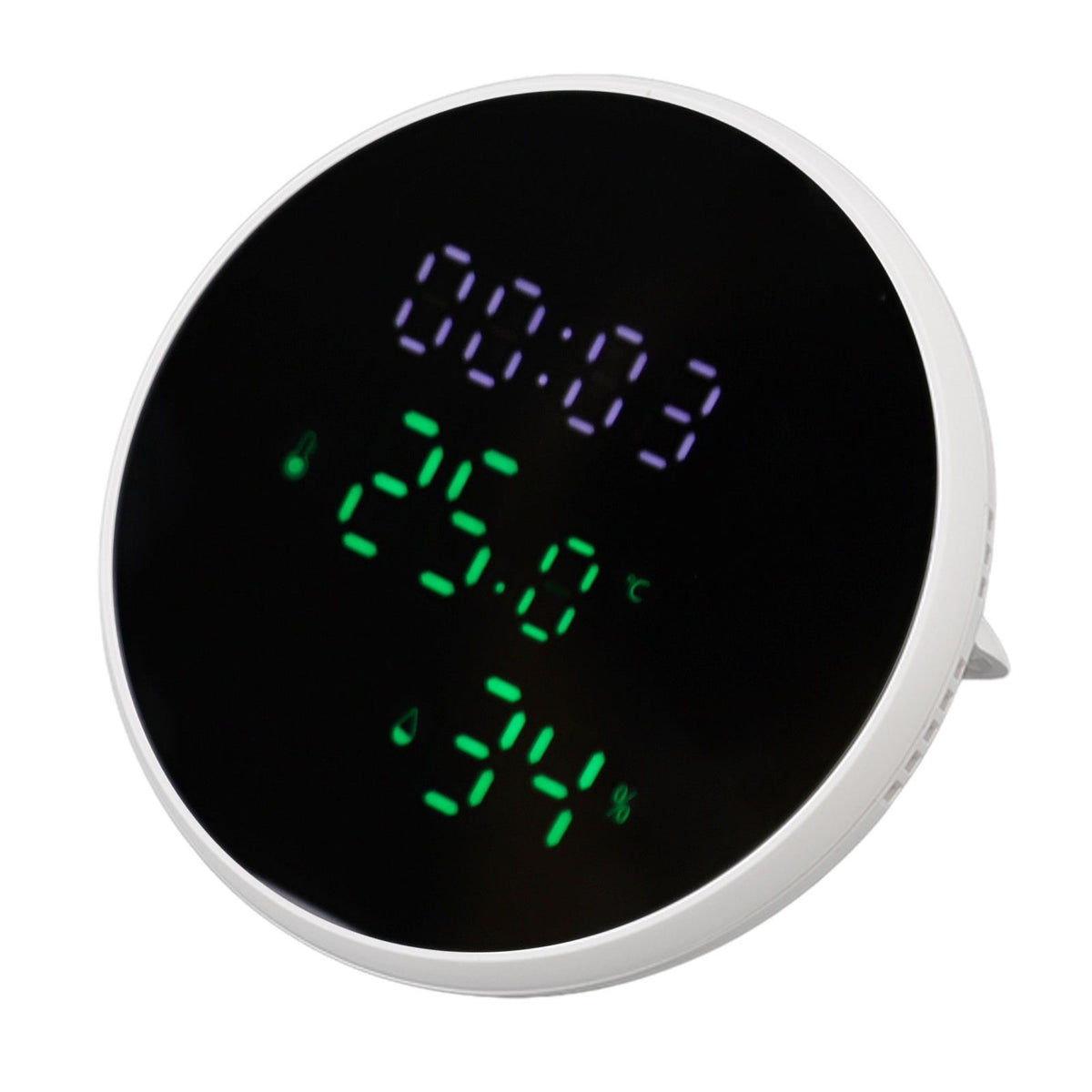 WiFi Thermometer Hygrometer High Accuracy Voice Control Smart Temperature Humidity Sensor with LED for Homes Office