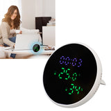 WiFi Thermometer Hygrometer High Accuracy Voice Control Smart Temperature Humidity Sensor with LED for Homes Office