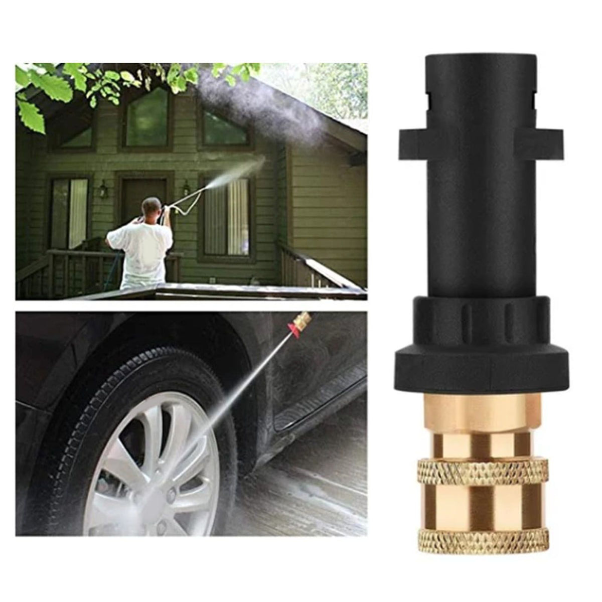 High Pressure Washer Adapter 1/4 Inch High Pressure Washer Connector for K2 K3 K4 K5 K6 K7 Adapter