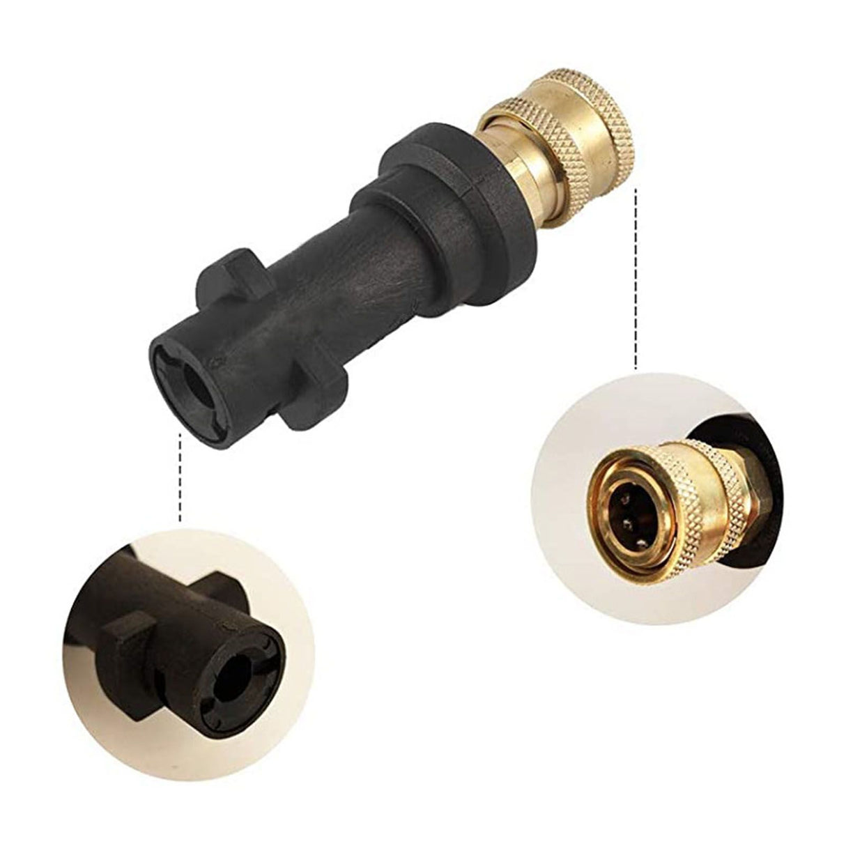 High Pressure Washer Adapter 1/4 Inch High Pressure Washer Connector for K2 K3 K4 K5 K6 K7 Adapter