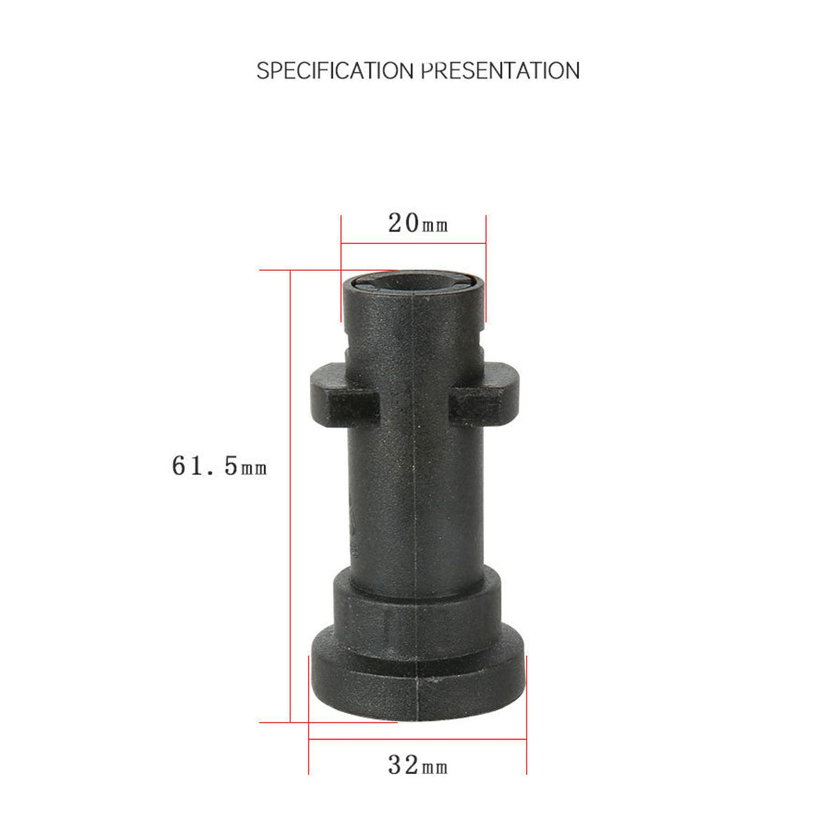 High Pressure Washer Adapter 1/4 Inch High Pressure Washer Connector for K2 K3 K4 K5 K6 K7 Adapter